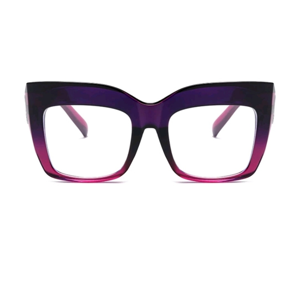 NEW Purple Ombre Oversize Fashion Glasses